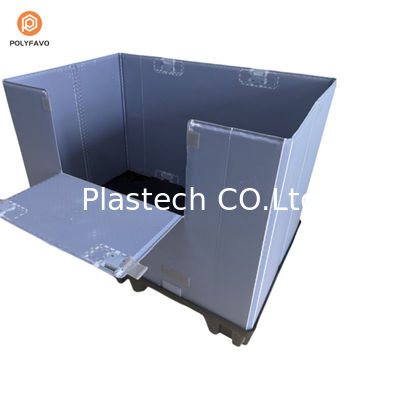 Caixa de recipientes de armazenamento de HDPE durável Caixa de embalagem personalizada de plástico