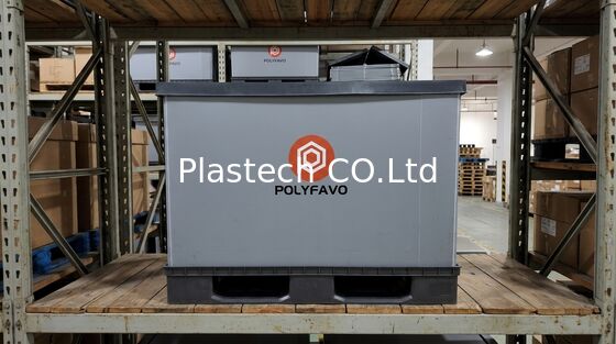 Caixa de Armazenamento 1200x800mm Caixas de Transporte Embalagem Plástica Caixa com Manga Palete Caixa Dobrável Caixa Giratória