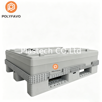 Caixa de paletes de plástico Bulk Galylord Pack Pallet Sleeve Box Automotive Industrial Plastic Pallet Sleeve Box