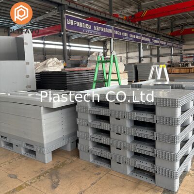 Caixa de paletes de plástico Bulk Galylord Pack Pallet Sleeve Box Automotive Industrial Plastic Pallet Sleeve Box