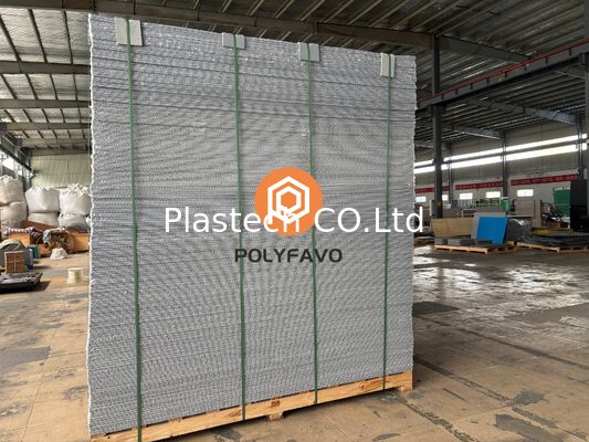 Painel de proteção de piso reutilizável, painel de honeycomb V2 retardante de chama à prova d'água, protetor de piso com impressão do logotipo da marca