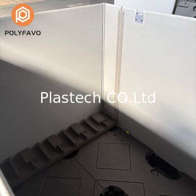 Caixa de Coaming de duas peças tipo C, Caixa de manga dobrável com revestimento de espuma EVA, Caixa a granel retornavel com base de palete de plástico