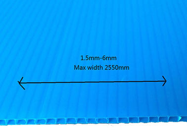 Proteção de cartão ondulado 2mm azuis plásticos do assoalho de Corflute PP 3mm