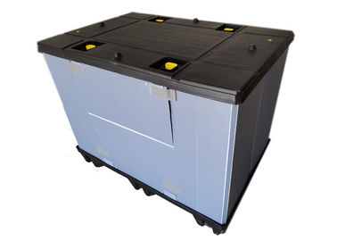 Fechamento plástico 1200x800 disponível da caixa mega da luva da pálete da porta da gota do fechamento da borda do bloco